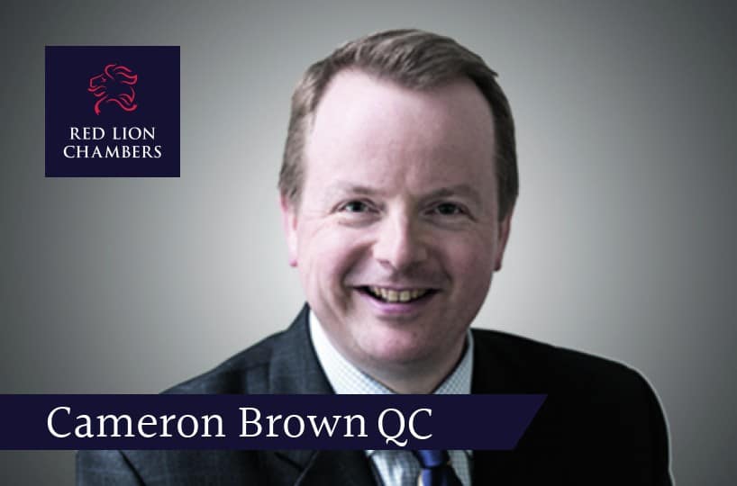 Cameron Brown QC writes for Law 360