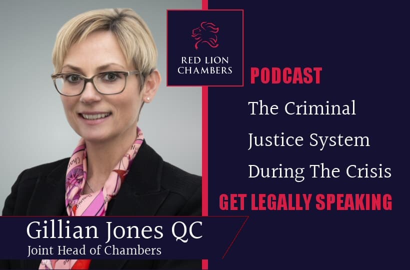 Gillian Jones QC appears on Get Legally Speaking podcast Red Lion