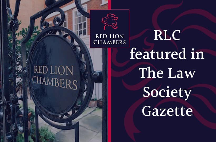 RLC featured in The Law Society Gazette