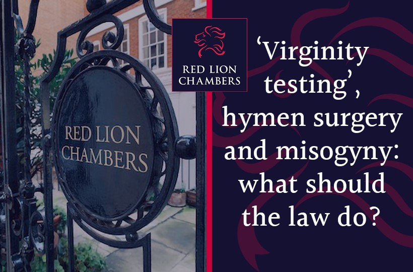 ‘Virginity testing’, hymen surgery and misogyny: what should the law do?
