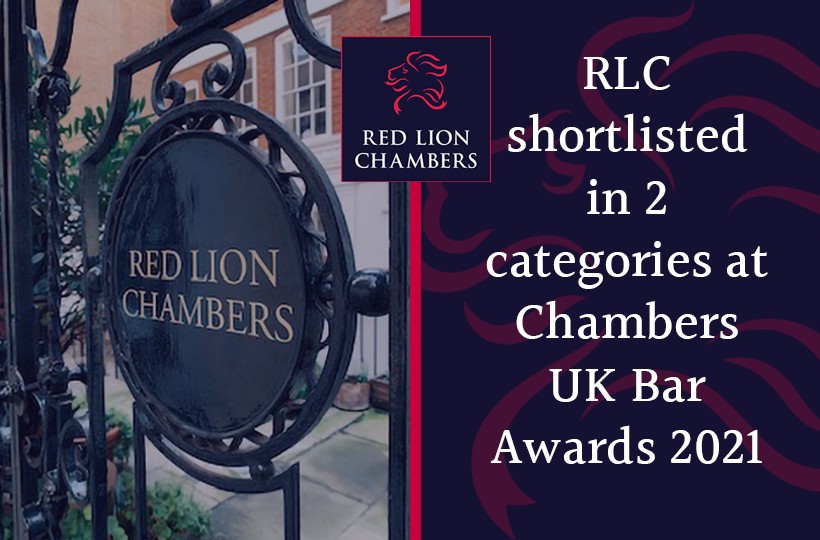 RLC shortlisted in 2 categories at Chambers UK Bar Awards 2021