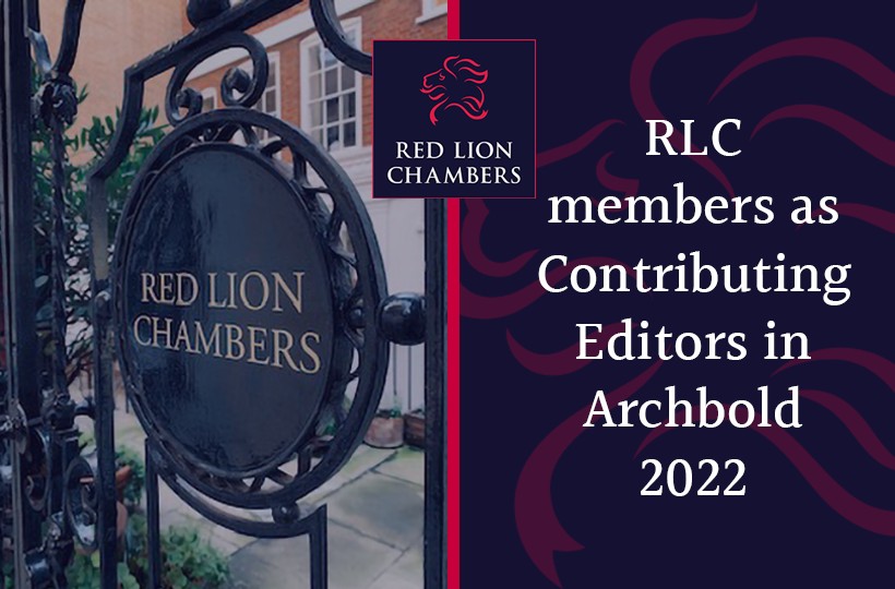 RLC members as Contributing Editors in Archbold 2022