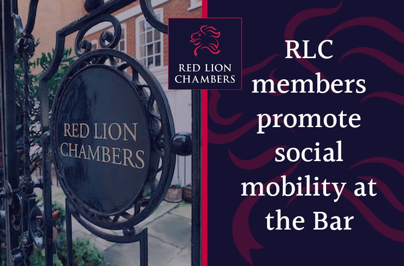 RLC members promote social mobility at the Bar