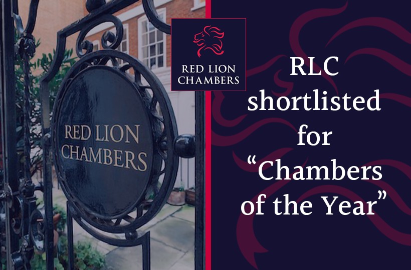 RLC shortlisted for “Chambers of the Year”