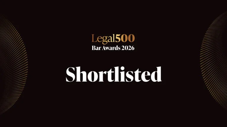 Chambers shortlisted for Legal 500 Bar Awards